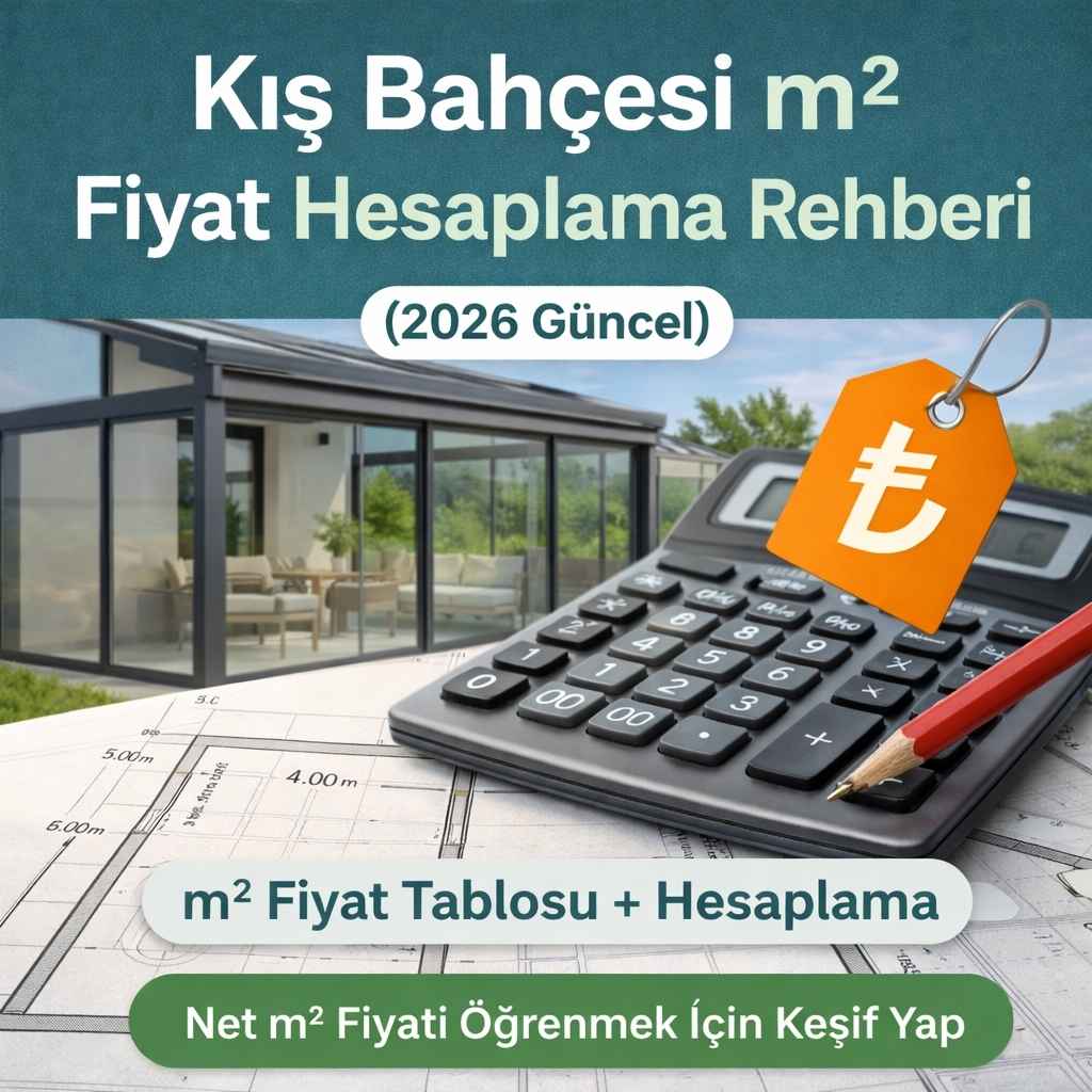Kış Bahçesi m² Fiyat Hesaplama Rehberi (2026 Güncel)
