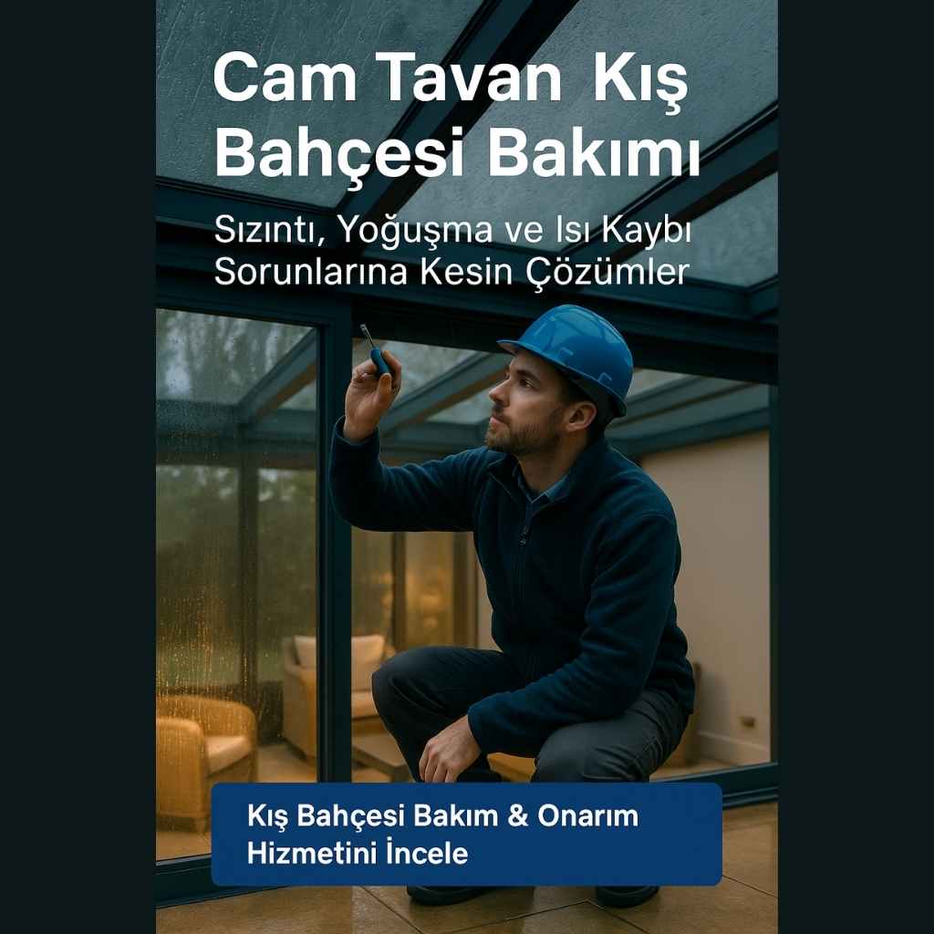 Cam Tavan Kış Bahçesi Bakımı: Sızıntı, Yoğuşma ve Isı Kaybı Sorunlarına Kesin Çözümler
